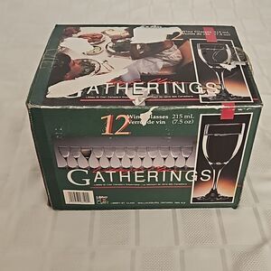 Libbey Wine Glasses Set Of 12 Clear